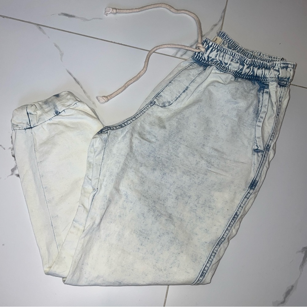 Denim looking joggers